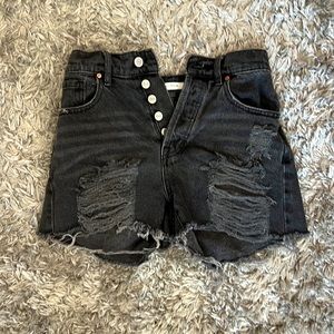 PacSun black jean shorts